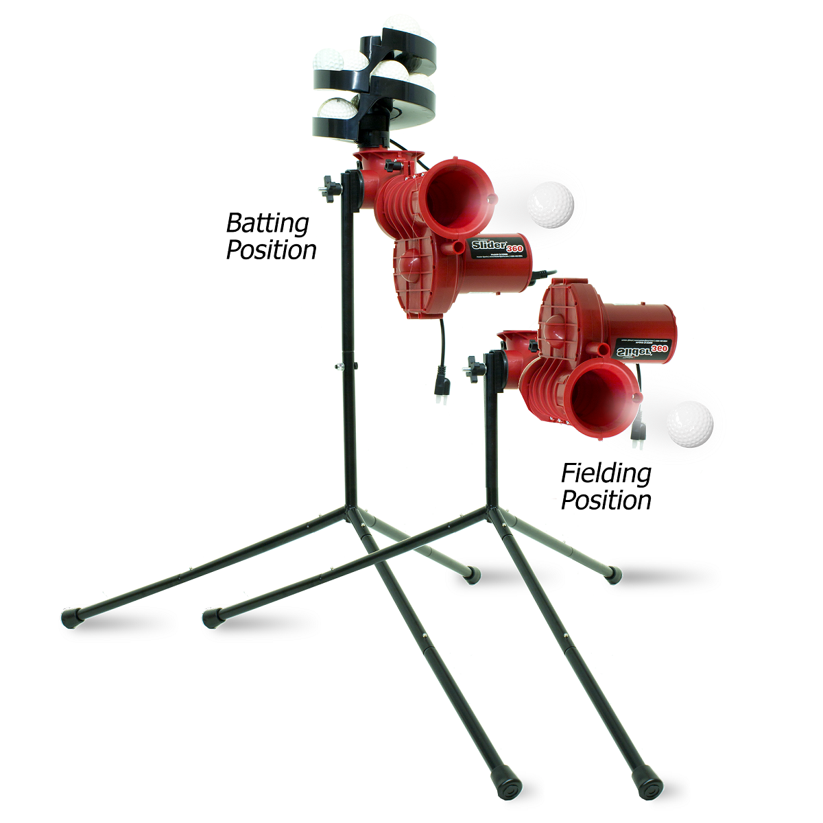 Slider 360 Fastball & Curveball Lite Baseball Pitching & Fielding Machine (Reconditioned)